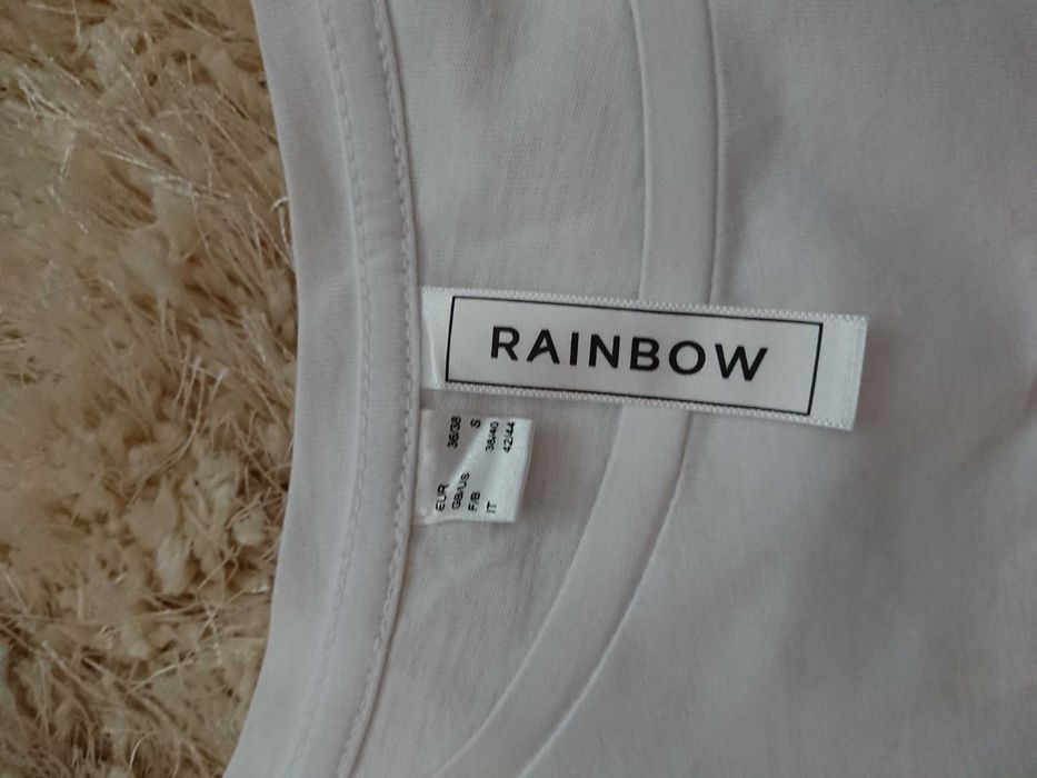 Nowa koszulka ,t-shirt ,top ,biały firmy Rainbow ,rozmiar S /M