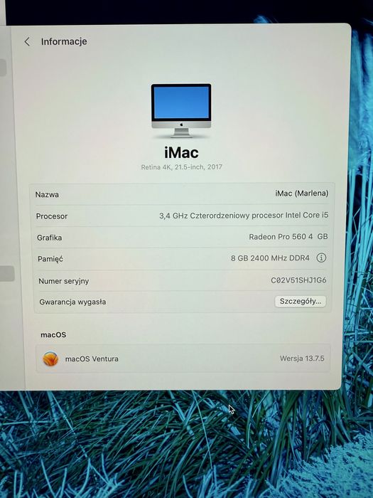 iMac Retina 4K 21.5-inch, 2017