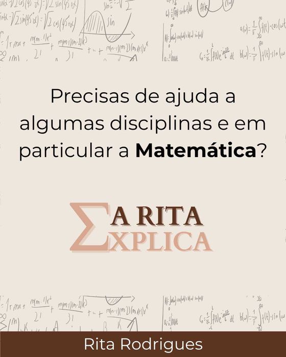 Precisas de ajuda a algumas disciplinas e em particular a Matemática?