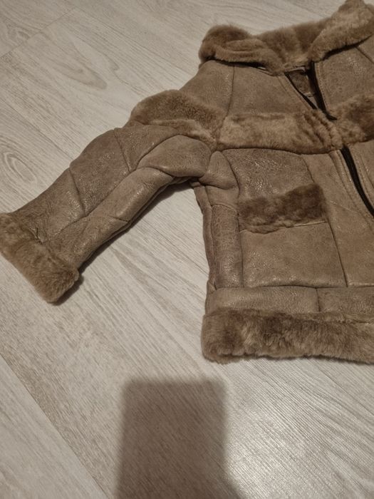 Kozuszek dziewczęcy rozm. 86/92 + sukienka rozm. 92