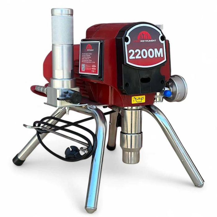 Поршневий безповітряний фарбувальний апарат 2200M (2.4 л/хв 1300 Вт)