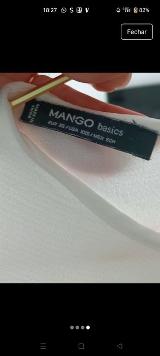 Blusa xs da Mango impecável como novo