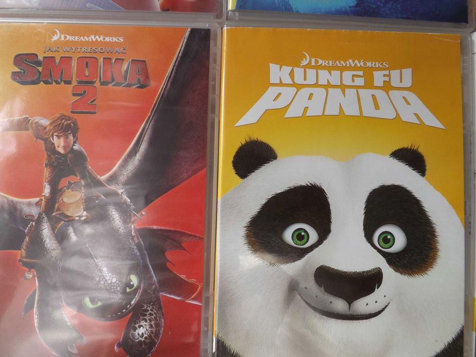 DreamWorks bajki, Panda, shrek, obcy, majtas dvd film
