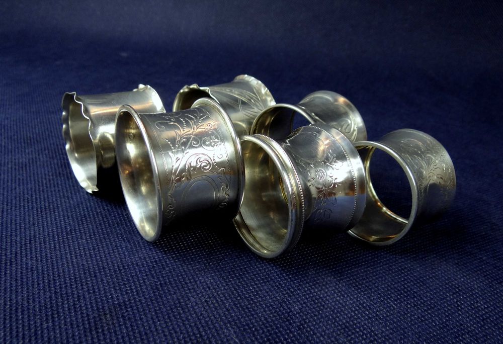 Srebrne serwetniki próba 3/800