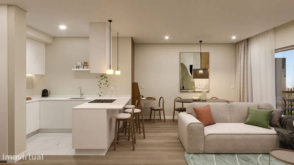 Apartamento T3 Novo c/Varanda (23.30m2) em Canidelo