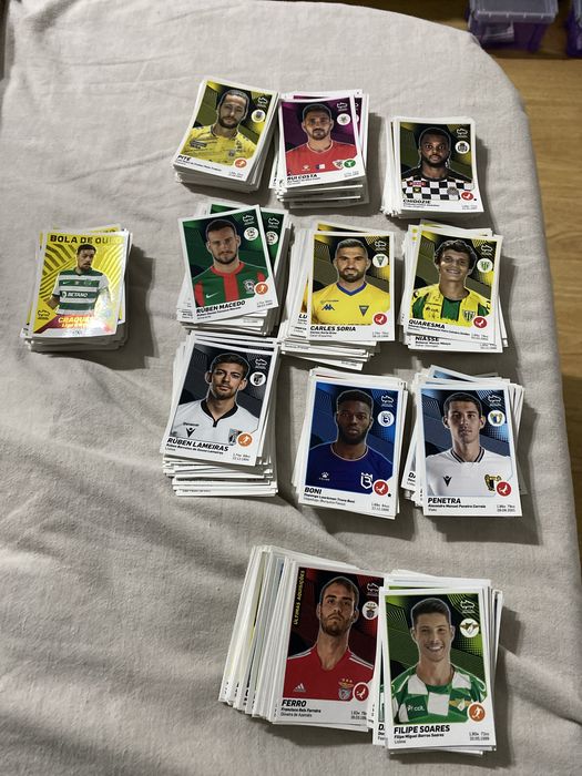 Cromos de varias coleções