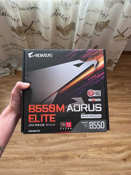 Материнська плата Gigabyte B550M AORUS ELITE | AM4 | PCIe 4.0 | Ryzen ...
