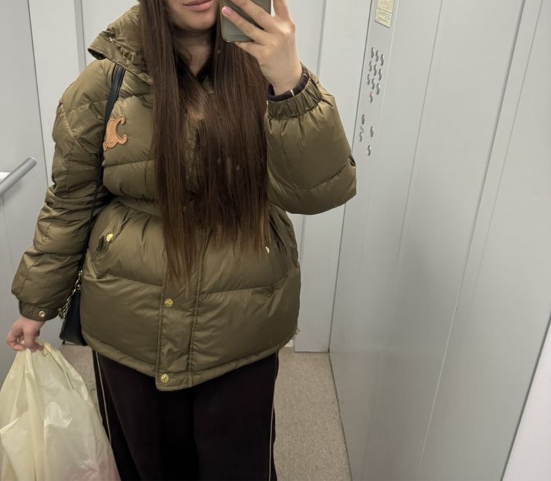 Пуховик celine натуральный пух