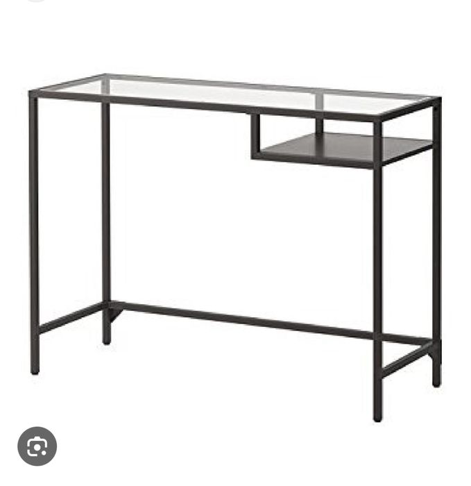 Mesa console preta