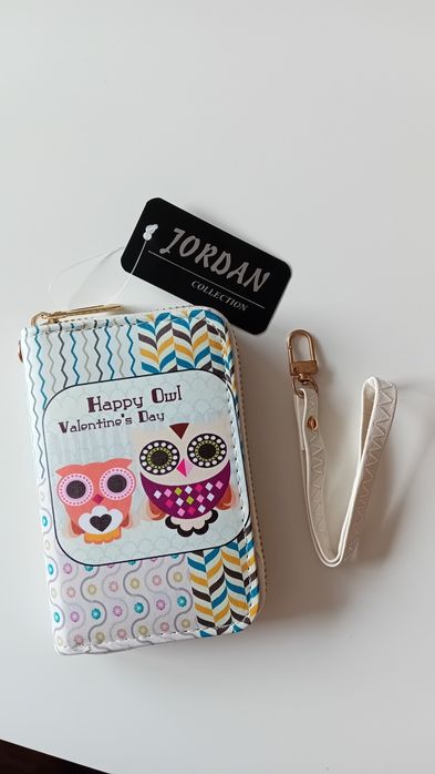 Nowy! Przecudowny portfel "Happy Owl"