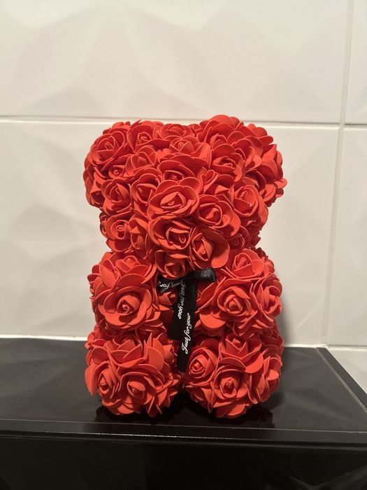 Miś z róż nowy w folii