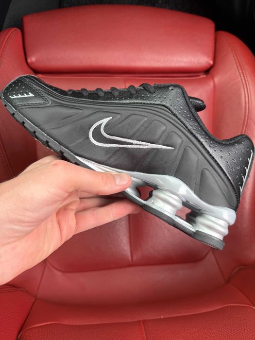 (ОПЛАТА ПІСЛЯ ОГЛЯДУ)Nike Shox R4 Black Grey Найк Шокс Р4 Чорно-сірі