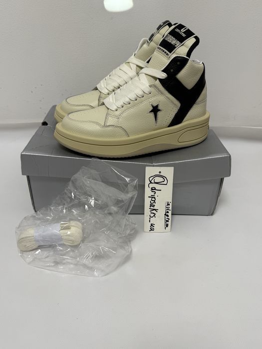 Rick Owens X Converse Turbowpn DRKSHDW white 41 42