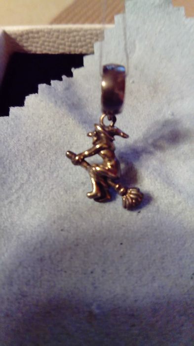 Charms Zawieszka Wiedźma, Czarownica Baba Jaga Srebro 925