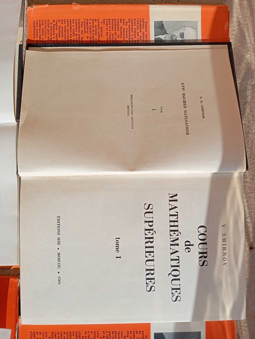 Cours de mathematiques superieures tome I, II, III, IV e V