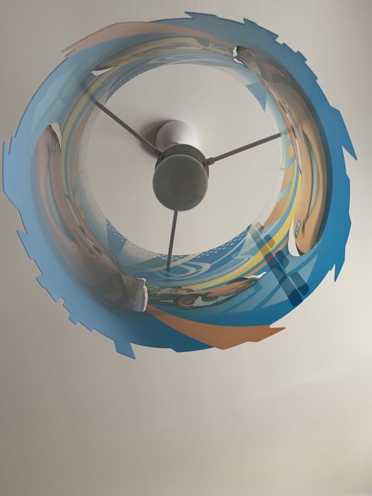 Żyrandol, lampa wisząca Zygzak McQueen regulowana wysokość