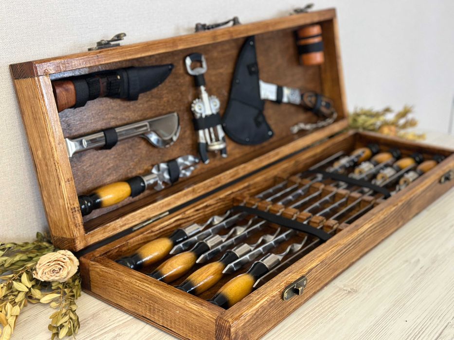 Набор шампуров, подарунок чоловіку, Подарунки, шампура, ПРОИЗВОДИТЕЛЬ