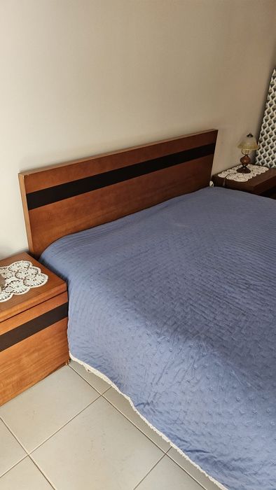 Cama de casal madeira pinho