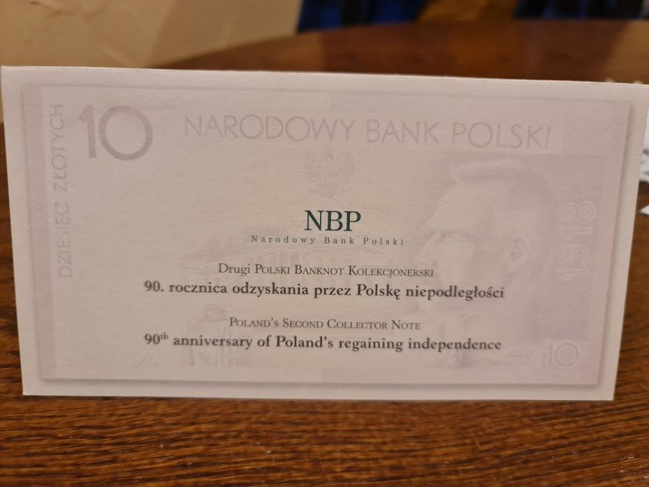 Sprzedam Banknot 10 zł z 2008 roku z Józefem Piłsudskim