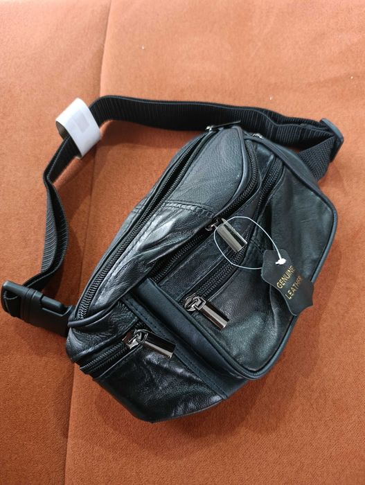 Skórzana nerka czarna