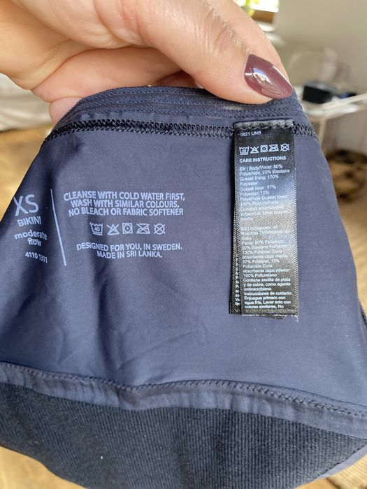 majtki menstruacyjne czarne xs