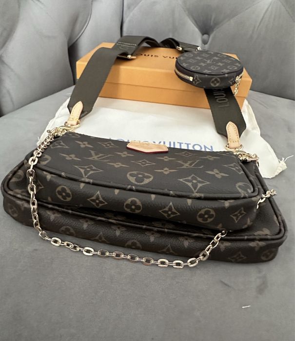 Torebka Louis Vuitton Multi Pochette róż/khaki