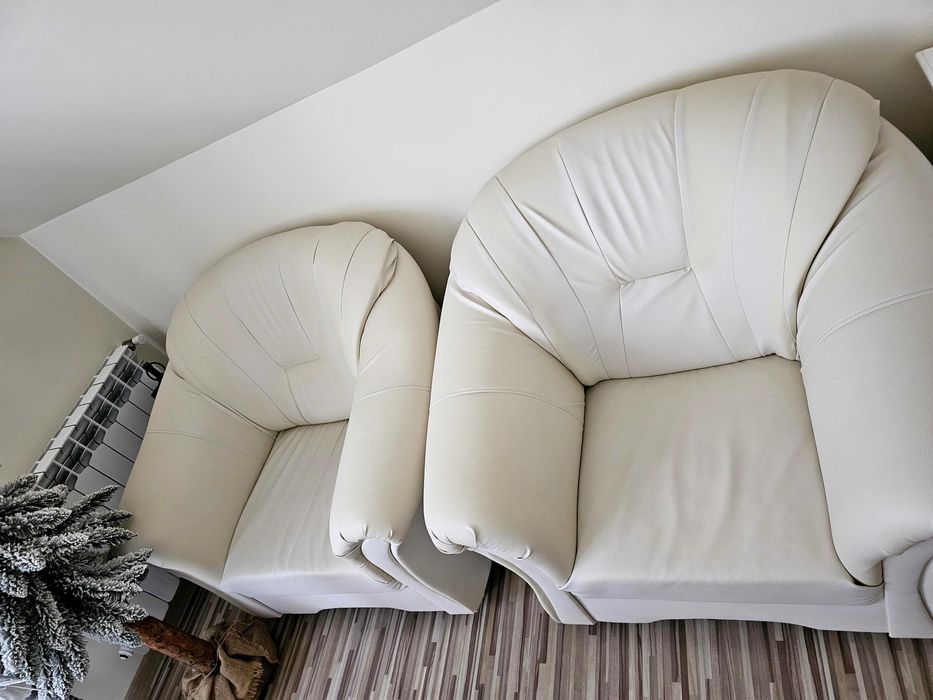 Dwa fotele z eko skóry