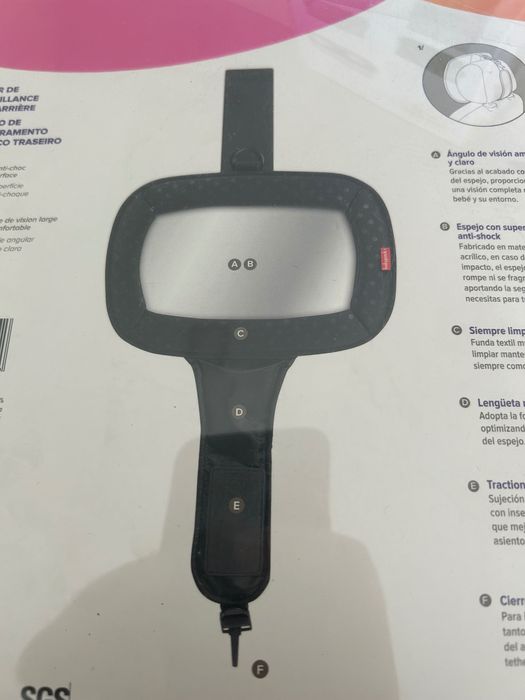 Espelho e suporte Tablet para automóvel