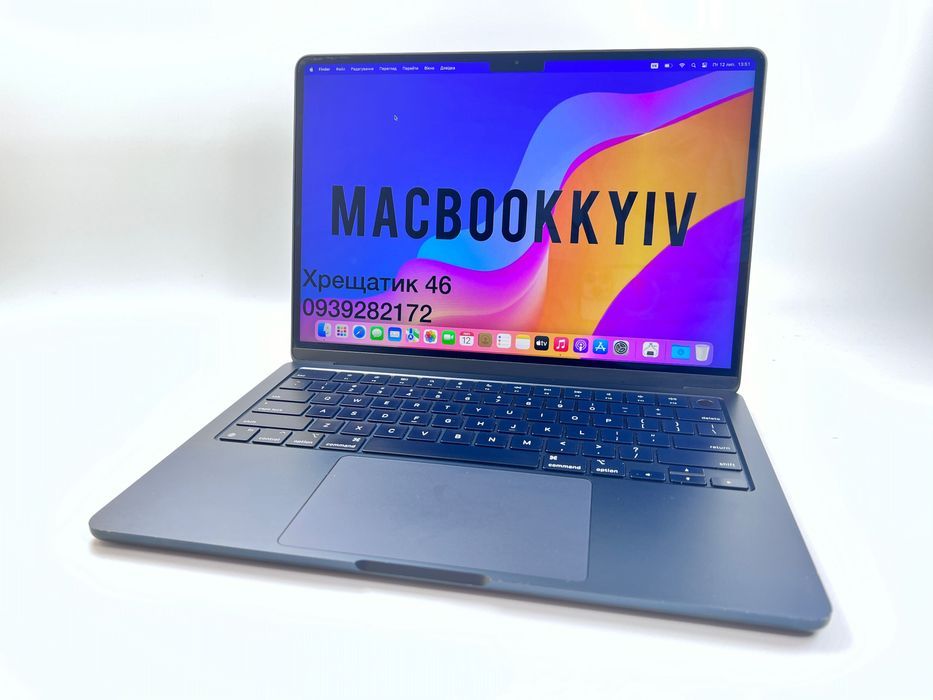 MacBook Air 13 2022 M2 8GB RAM 512GB SSD Midnight ГАРАНТІЯ mk012