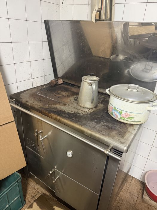 Fogao a lenha em inox