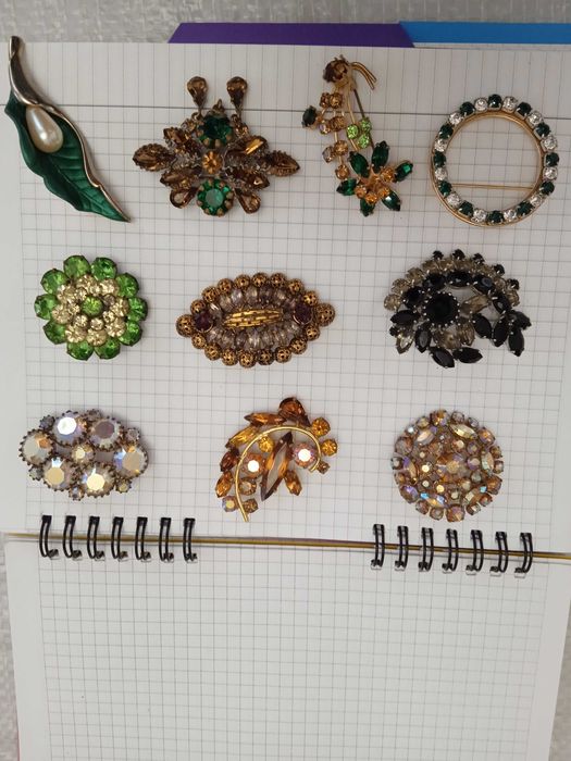 Броши,серьги подвесы