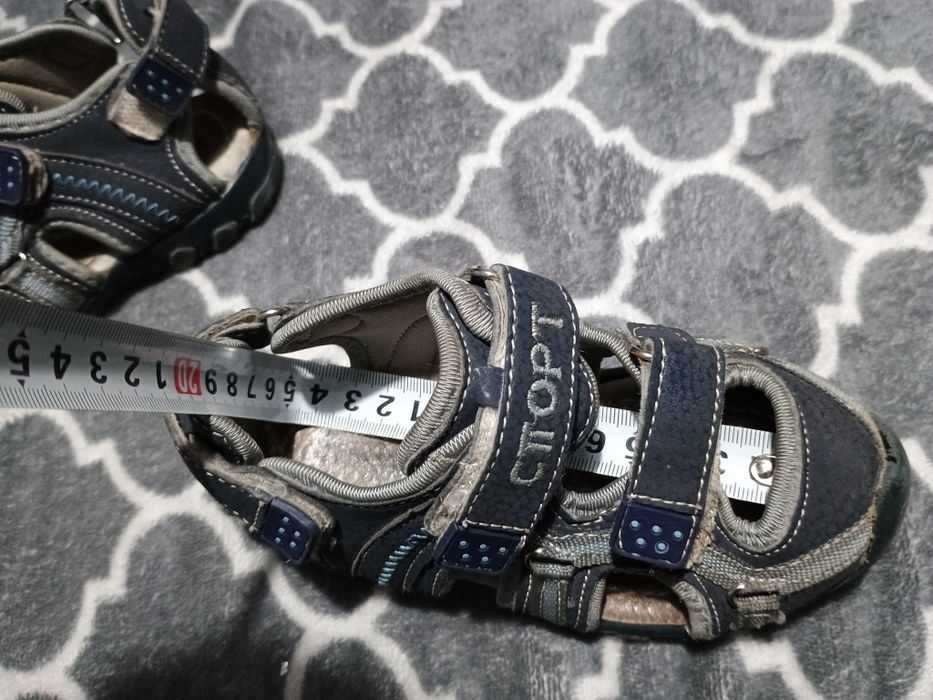 Niebieskie szare buty sandały sandałki r. 26