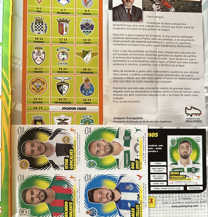 Cromos futebol  panini