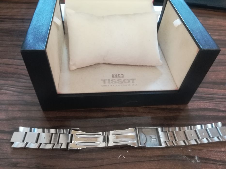Tissot bransoletka męska plus pudełko z dokumentami