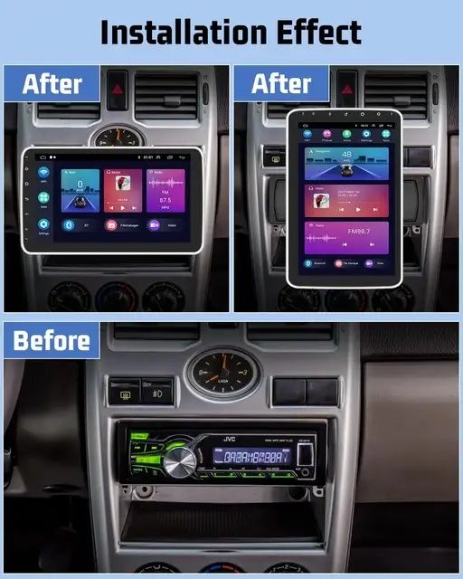 Rádio 1din rotativo android 11 2/32GB GPS WiFi Carplay HiFi SELADO