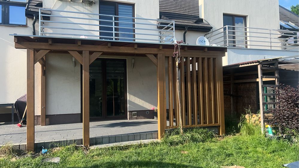 Zadaszenie , altana , pergola , poliwęglan , gont