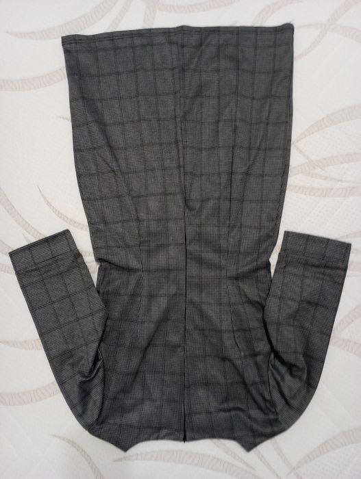 Sukienka damska szara w kratkę M