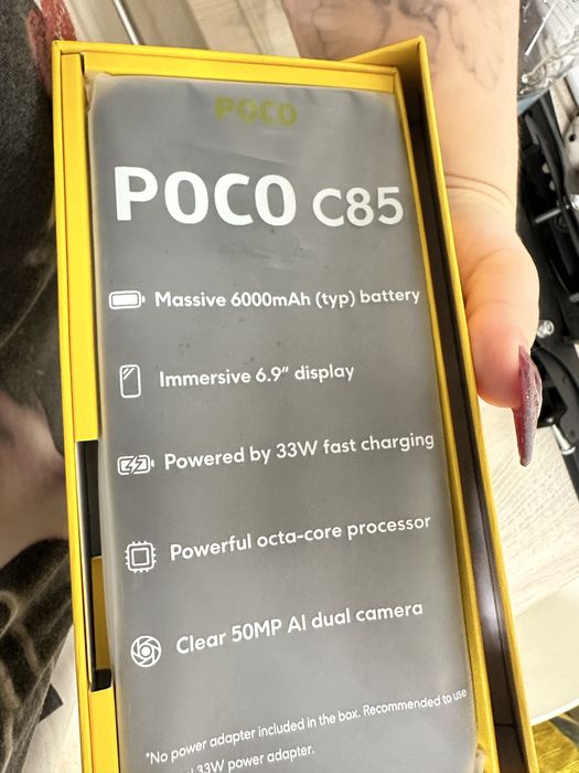 POCO C85 6/128 BLACK