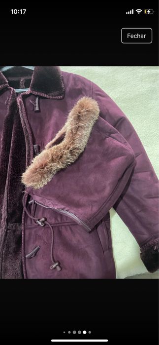 Casaco Pelo roxo