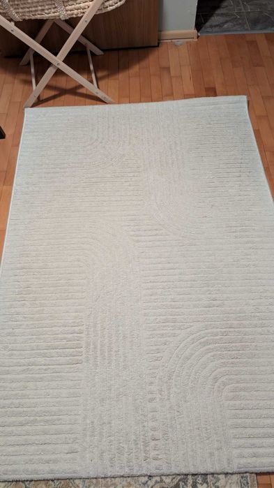 Nowoczesny Dywan KOMFORT Lucy 120x170 cm - Beżowy Ecru