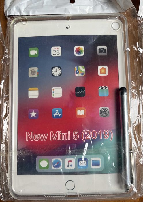 Lote Capas iPad Mini 4 5 Silicone Transparente TPU Stylus Conjunto