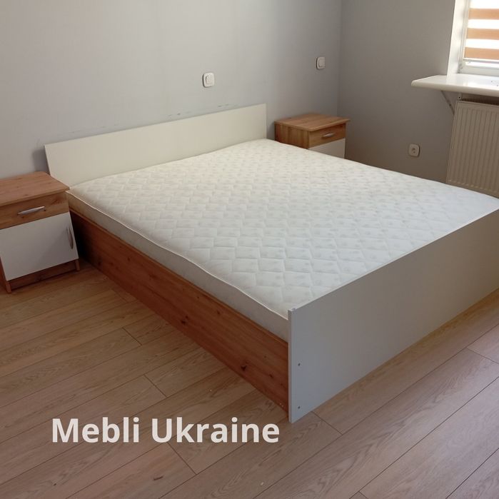 Двуспальная кровать + матрас в наличии на складе в Днепре! Быстрая доставка, выгодные цены и гарантия качества. Выбирайте комфортный сон уже сегодня!