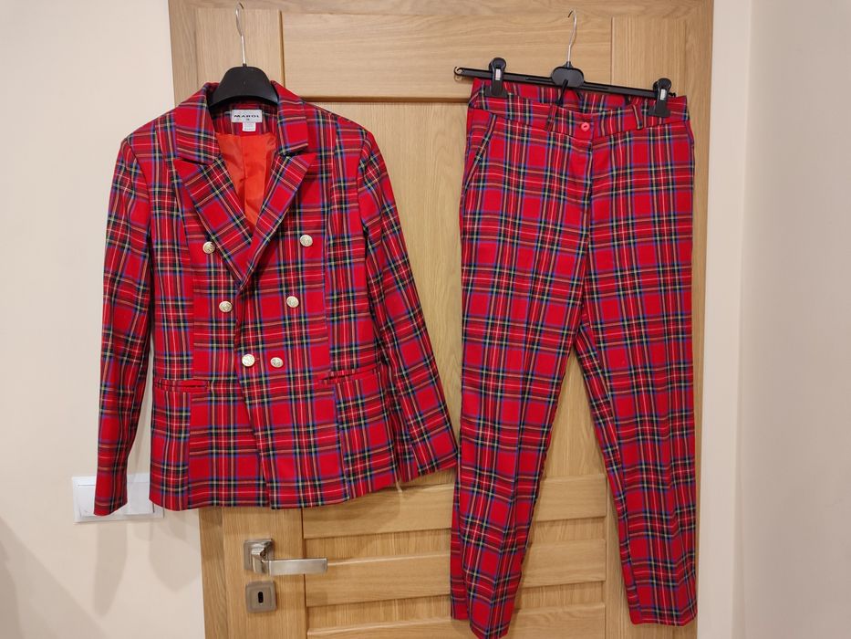 Komplet damski krata 38