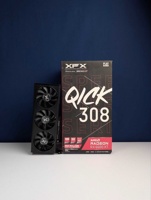 Ігрова Відеокарта XFX Speedster QICK 308 AMD Radeon RX 6600 XT 8GB GDDR6 | МАГАЗИН | Гарантія 90 днів