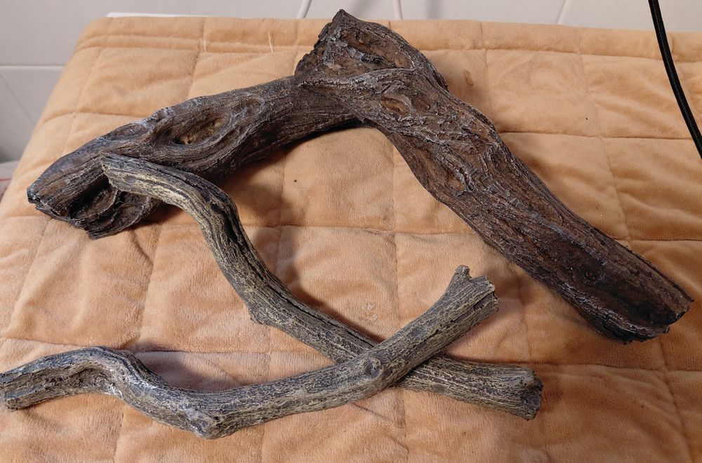 Декоративні гілки для тераріуму | Полістоун | 4 шт