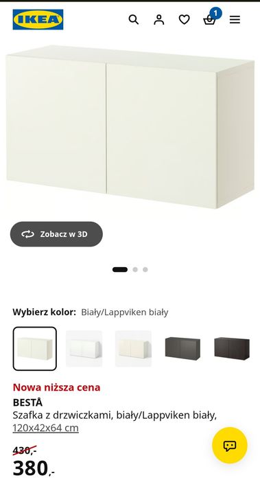 Szafki stojące białe IKEA