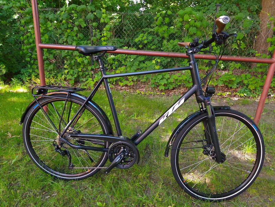 Super KTM VENETO Deore 3x10 Ham-Tarcz LED Koła-28 Amor 63cm XXL BDB