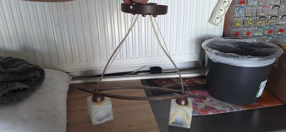 Lampa sufitowa podwójna