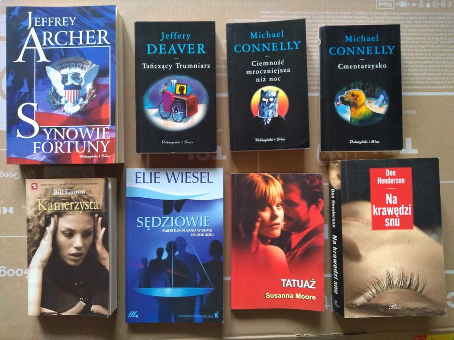 8 sztuk POWIEŚĆ KRYMINALNA Książki Kryminalne Cmentarzysko Kamerzysta