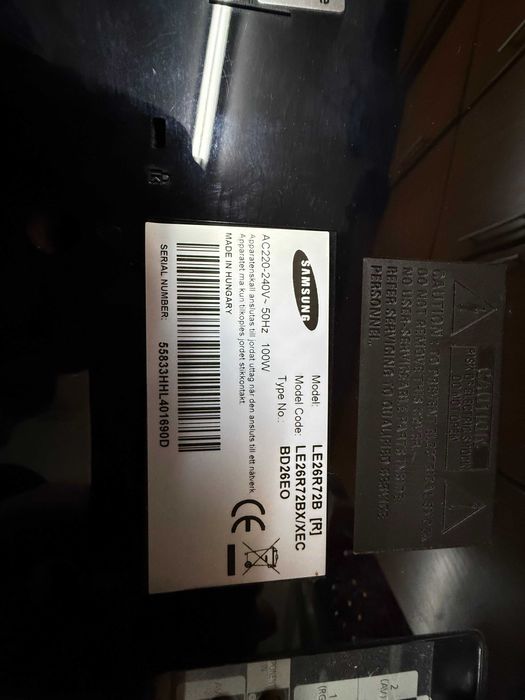 TV Samsung modelo LE 26R72B